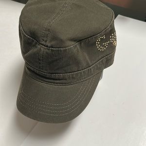 Dots hats Golf print olive color